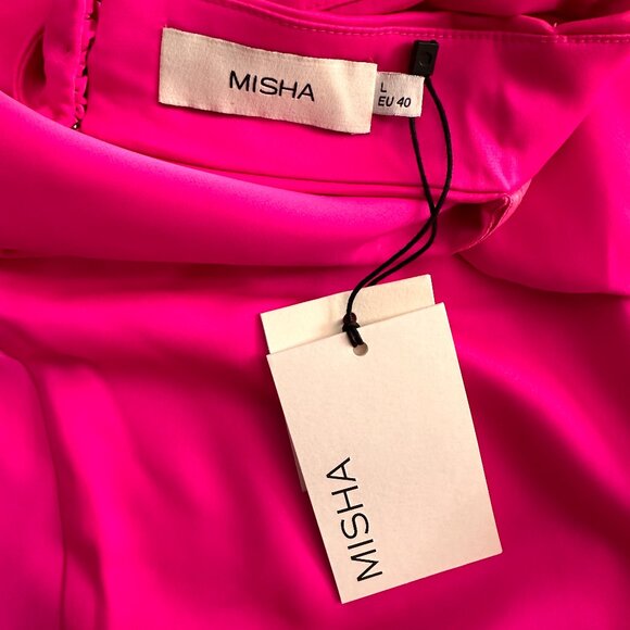 Evianna Satin Gown MISHA | Size Large (US 8-10) - Picture 11 of 13